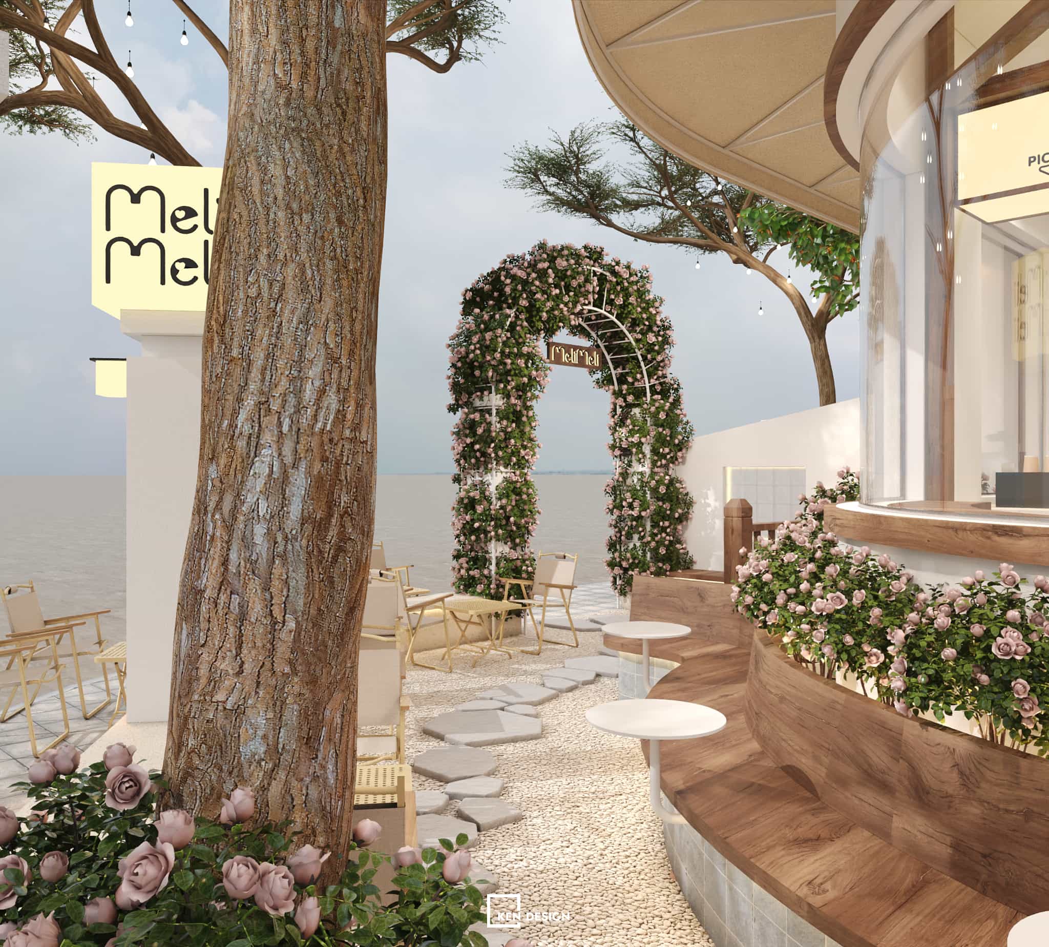 thiết kế quán cafe MeliMeli